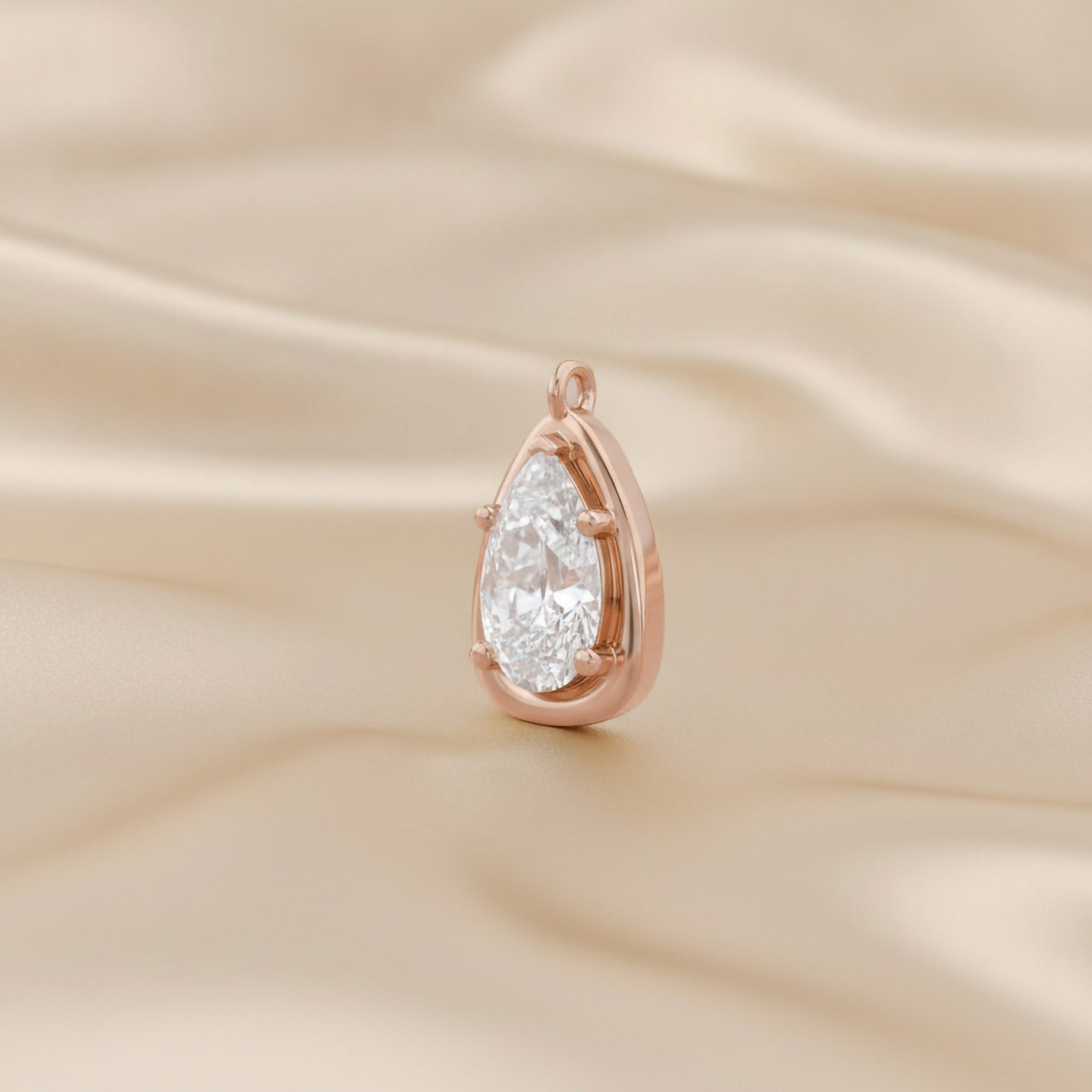 0.95 CTW Pear Shape Lab-Grown Diamond Solitaire Pendant