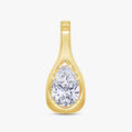 1.00 Carat Pear-Shape Lab-Grown Diamond Solitaire Pendant for Women