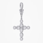 Lab Grown Georgian Style Star / Cross Pendant