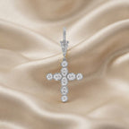 Lab Grown Georgian Style Star / Cross Pendant