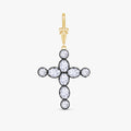 0.70 Carat Lab Grown Diamond Cross Charm Pendant Necklace