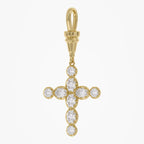 Lab Grown Georgian Style Star / Cross Pendant