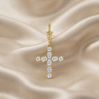 Lab Grown Georgian Style Star / Cross Pendant