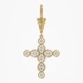 Lab Grown Georgian Style Star / Cross Pendant