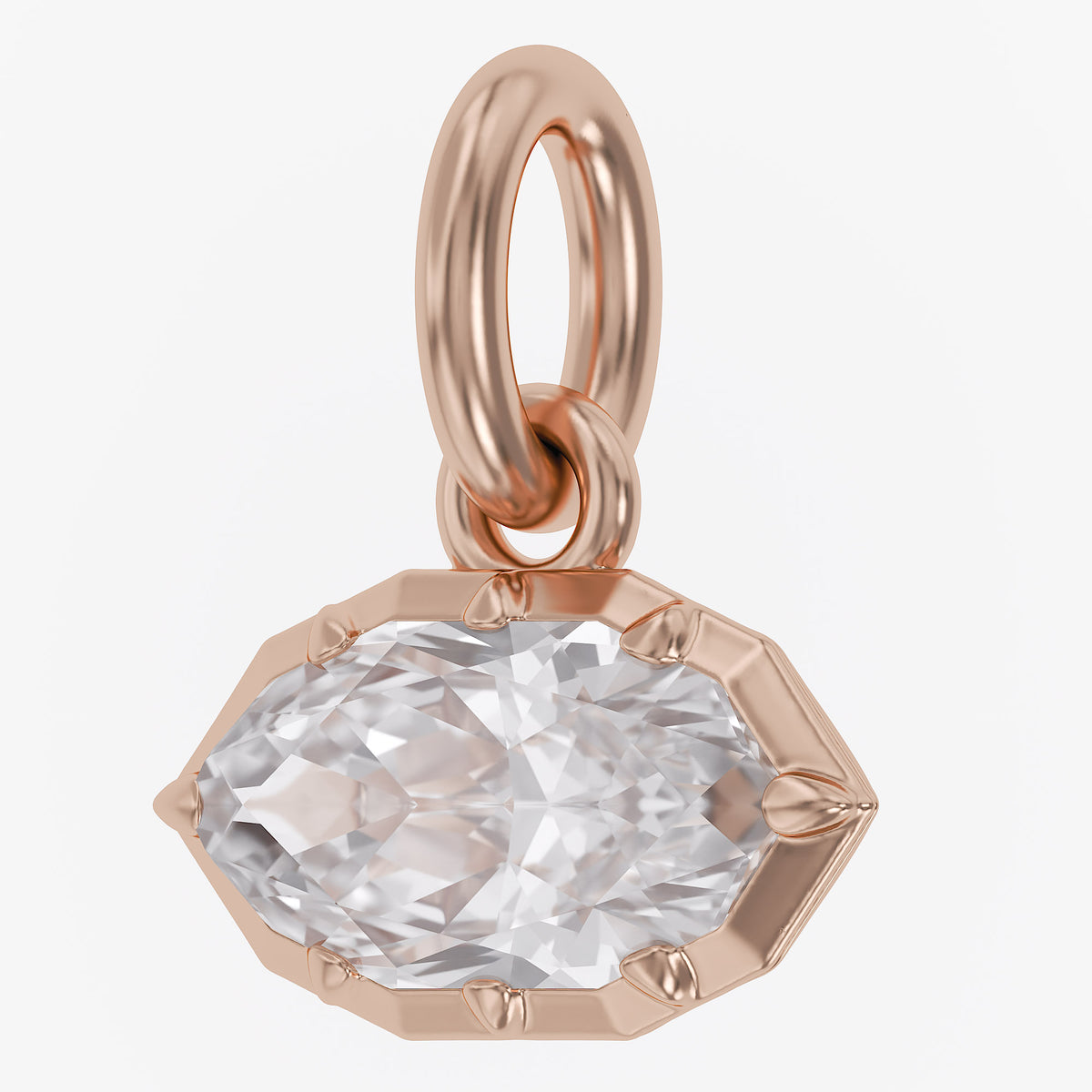1.12 Carat Marquise Shape Lab Grown Diamond Solitaire Pendant Necklace Jewelry