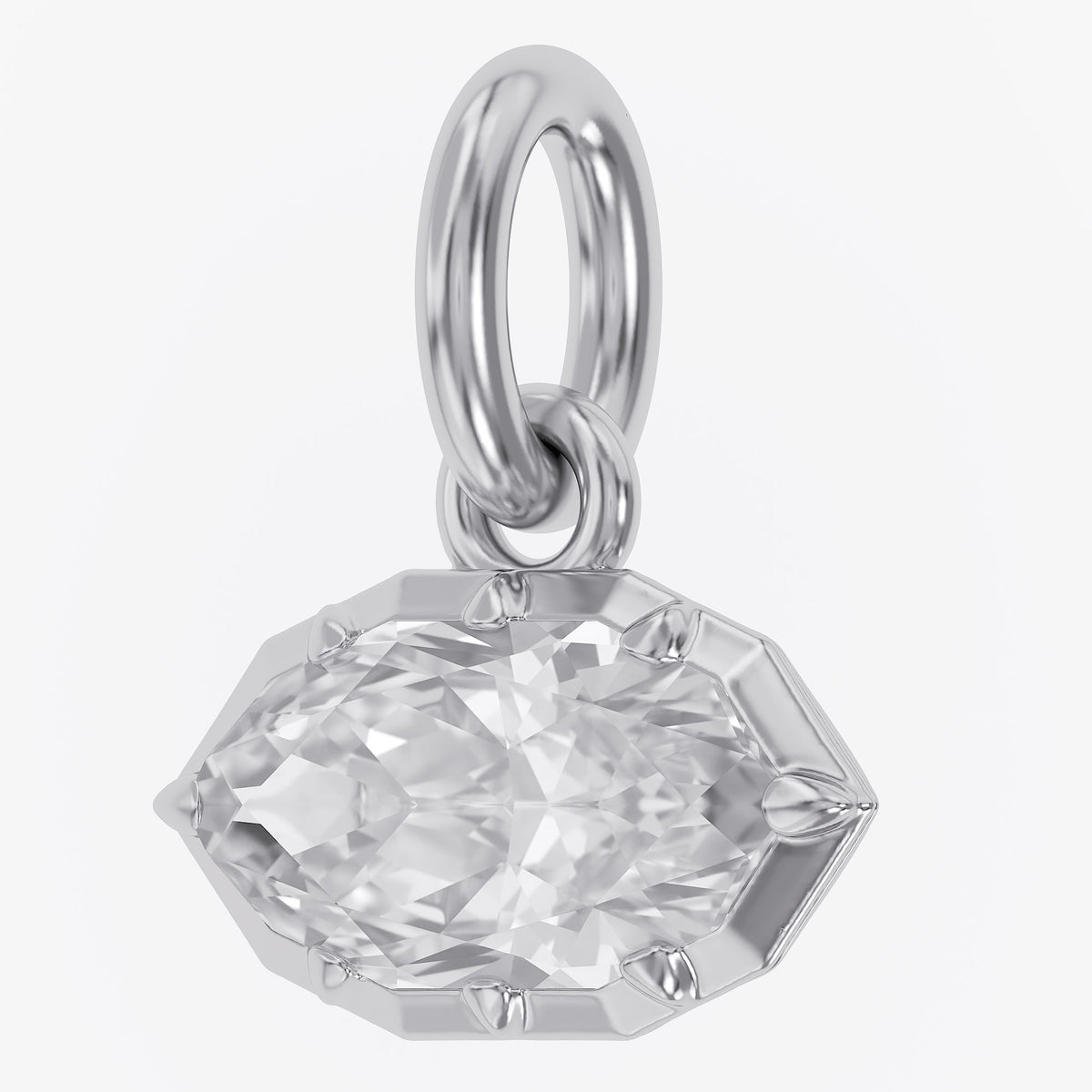 1.12 Carat Marquise Shape Lab Grown Diamond Solitaire Pendant Necklace Jewelry
