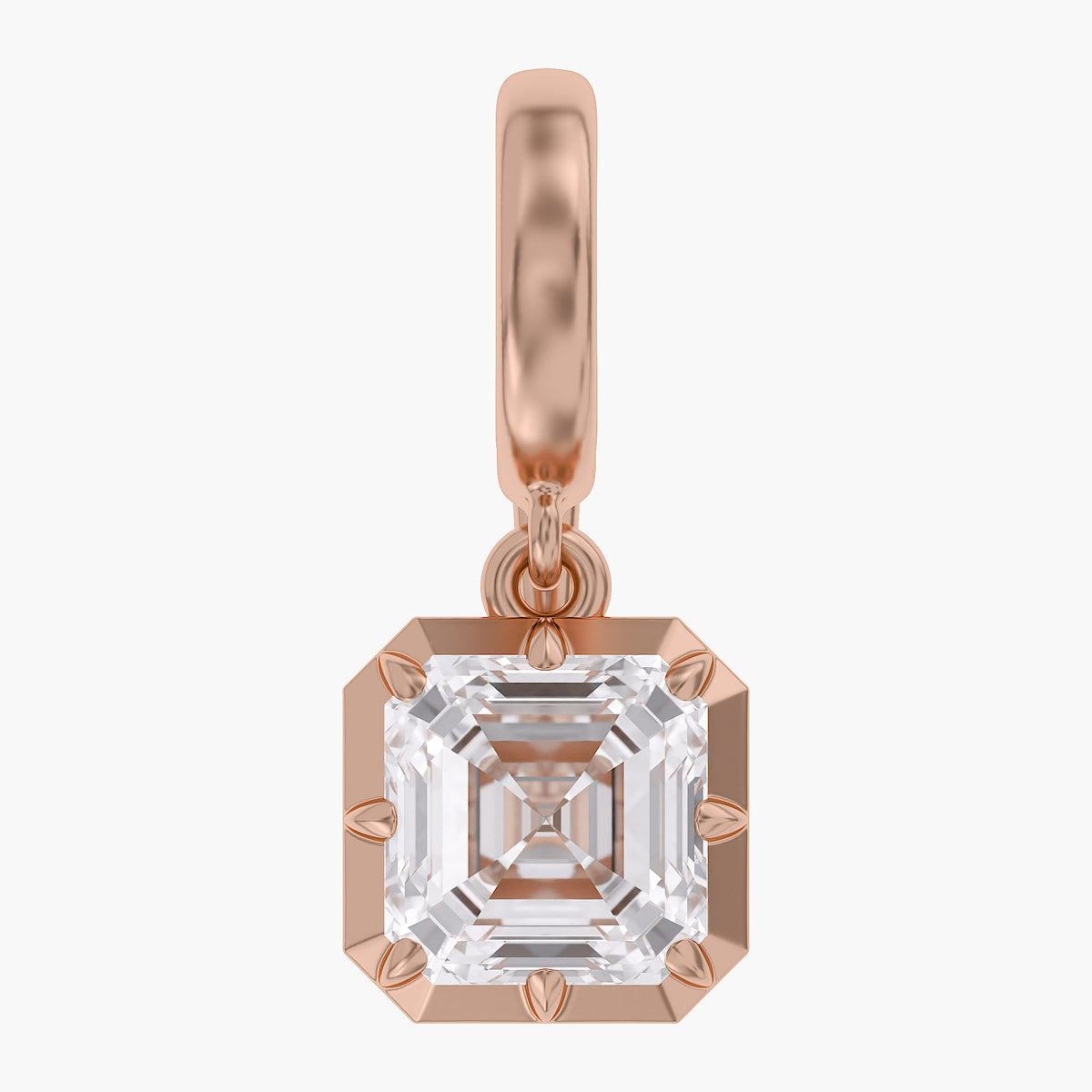 Lab Grown Georgian Style Pendants With Openable Bail