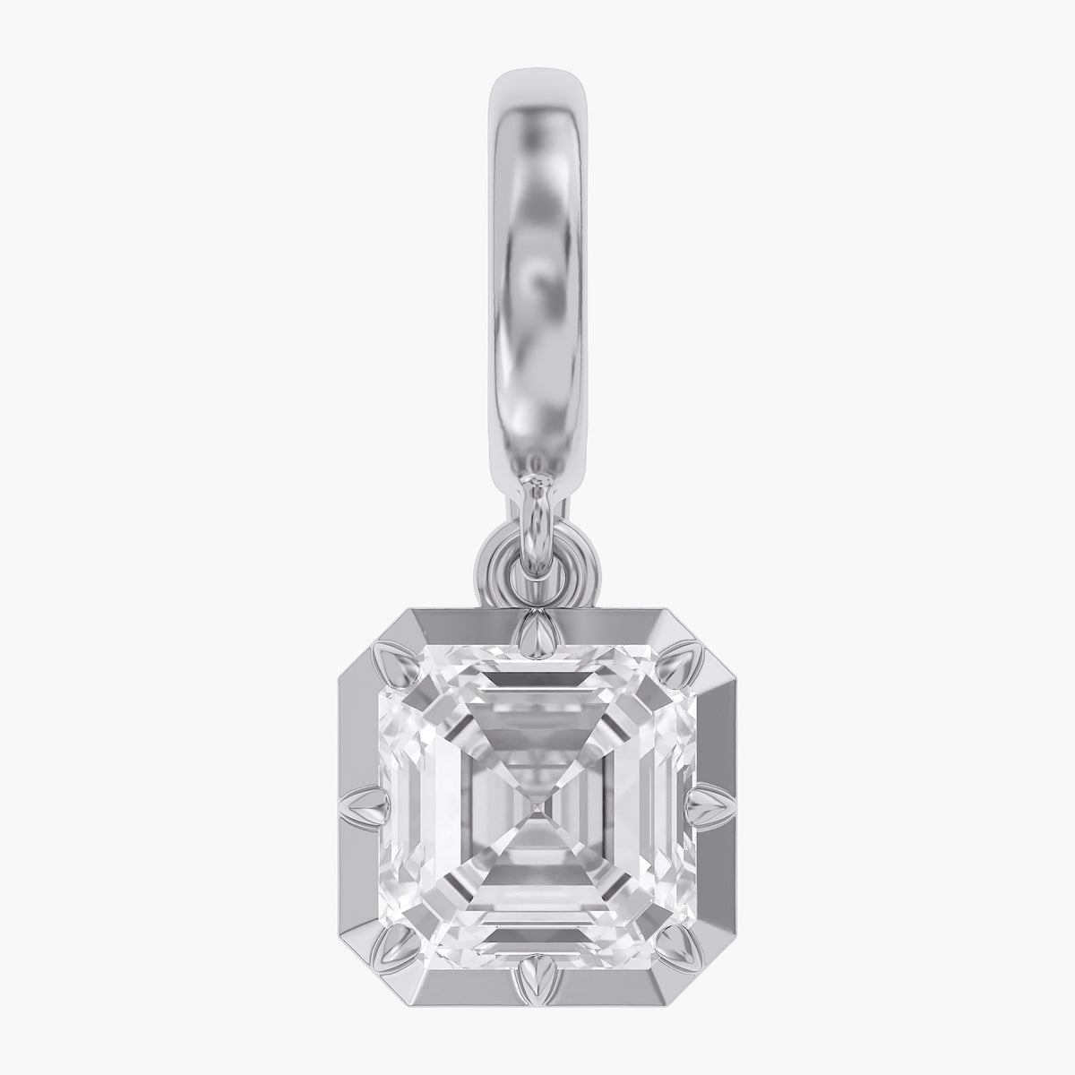 Lab Grown Georgian Style Pendants With Openable Bail