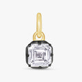 1.00 Carat Asscher Cut Lab Grown Diamond Solitaire Pendant Necklace Jewelry