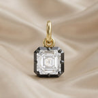 1.00  Carat Asscher Cut Lab Grown Diamond Solitaire Pendant Necklace Jewelry