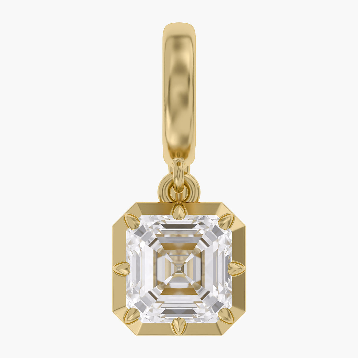 Lab Grown Georgian Style Pendants With Openable Bail