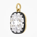 1.00 Carat Cushion Cut Lab Grown Diamond Solitaire Pendant Necklace Jewelry