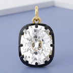 1.00 Carat Cushion Cut Lab Grown Diamond Solitaire Pendant Necklace Jewelry