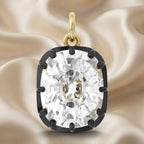 1.00 Carat Cushion Cut Lab Grown Diamond Solitaire Pendant Necklace Jewelry