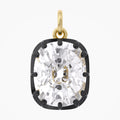 1.00 Carat Cushion Cut Lab Grown Diamond Solitaire Pendant Necklace Jewelry