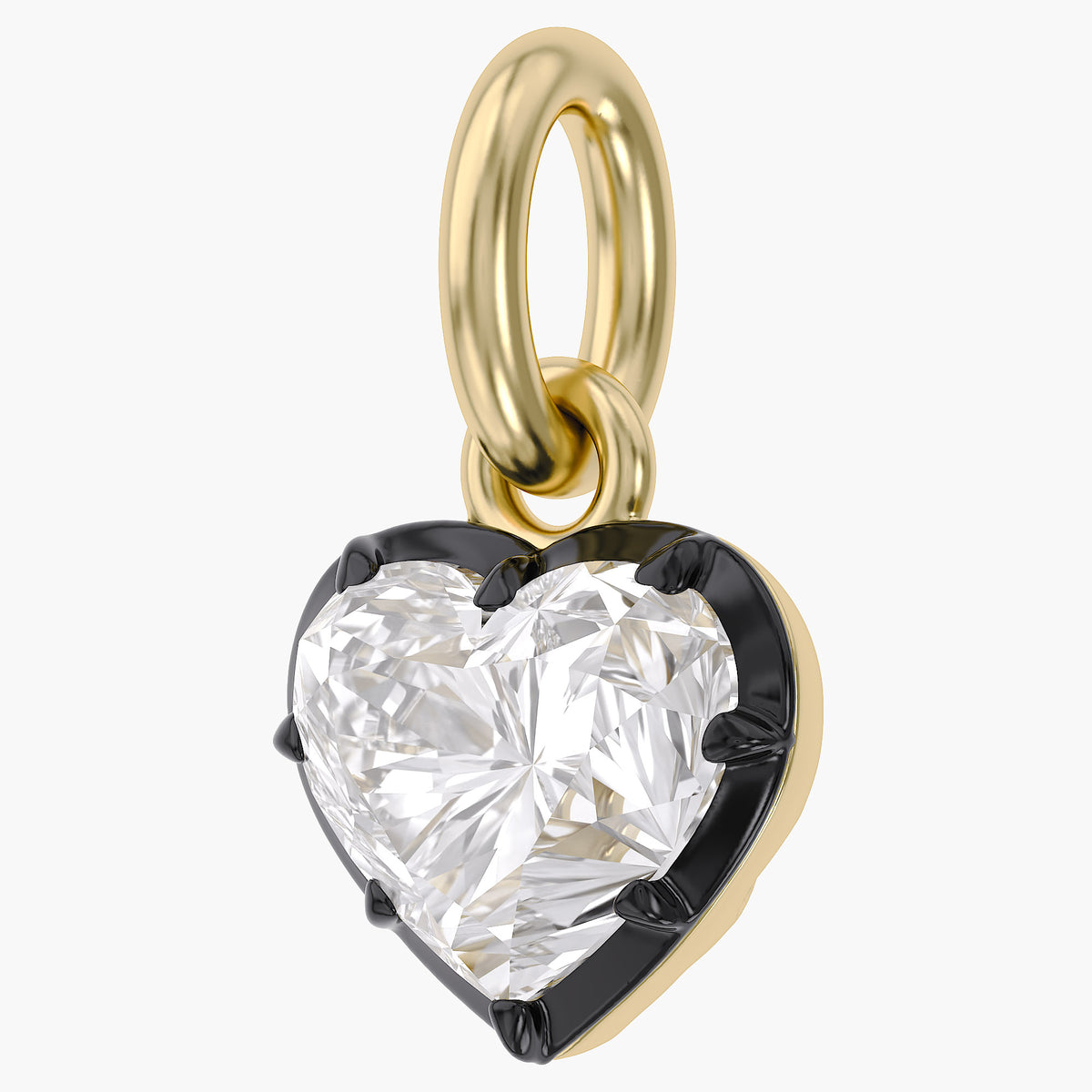 1.00 Carat Heart Shape Lab Grown Diamond Solitaire Pendant
