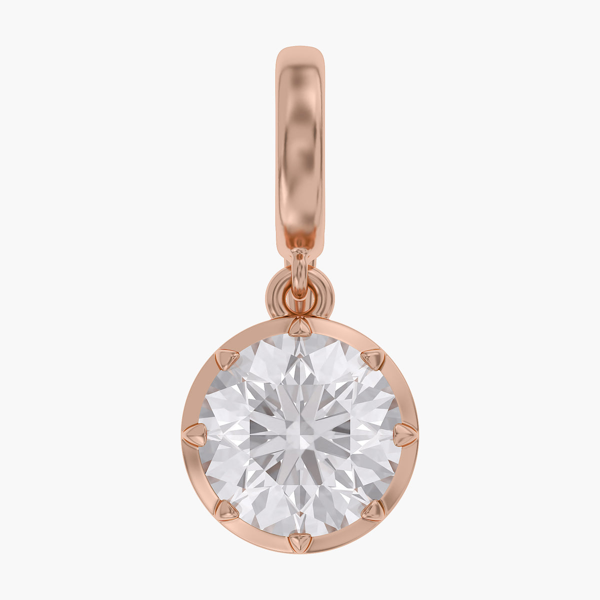 Lab Grown Georgian Style Pendants With Openable Bail