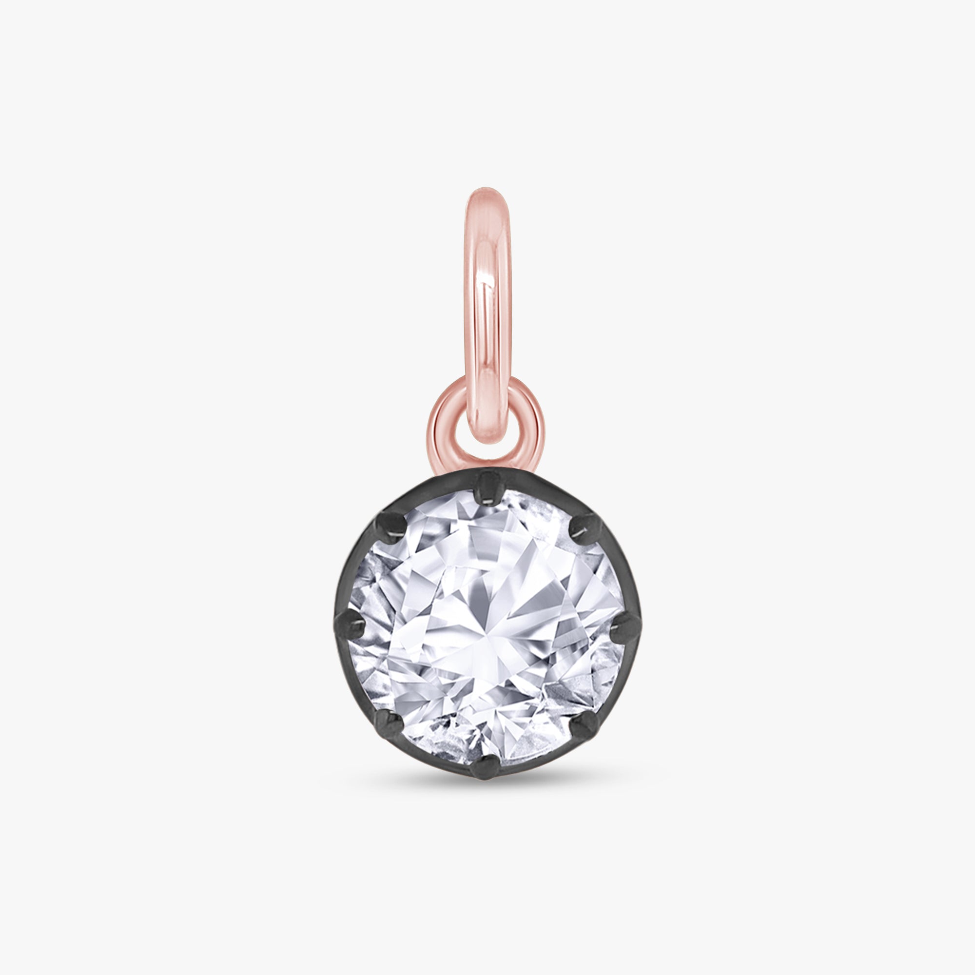 1.00 Carat Round Cut Lab Grown Diamond Solitaire Pendant