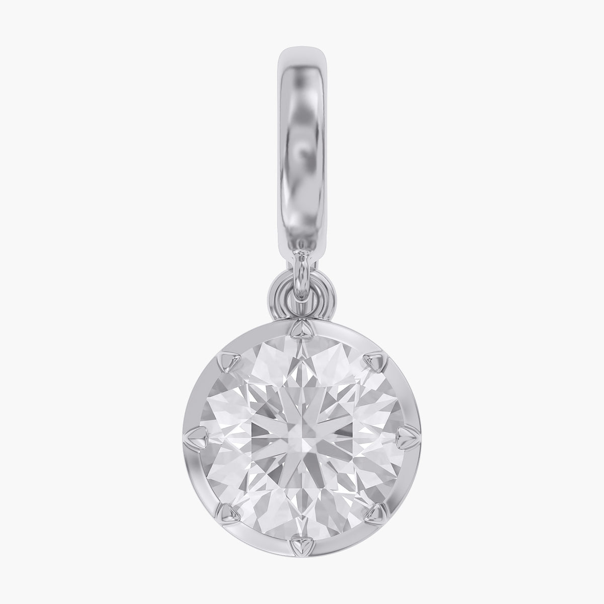 Lab Grown Georgian Style Pendants With Openable Bail