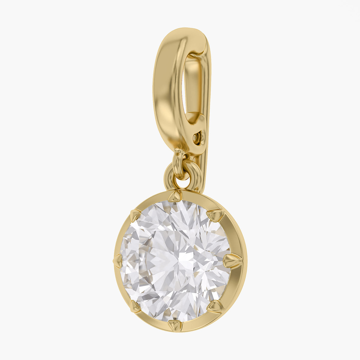 Lab Grown Georgian Style Pendants With Openable Bail