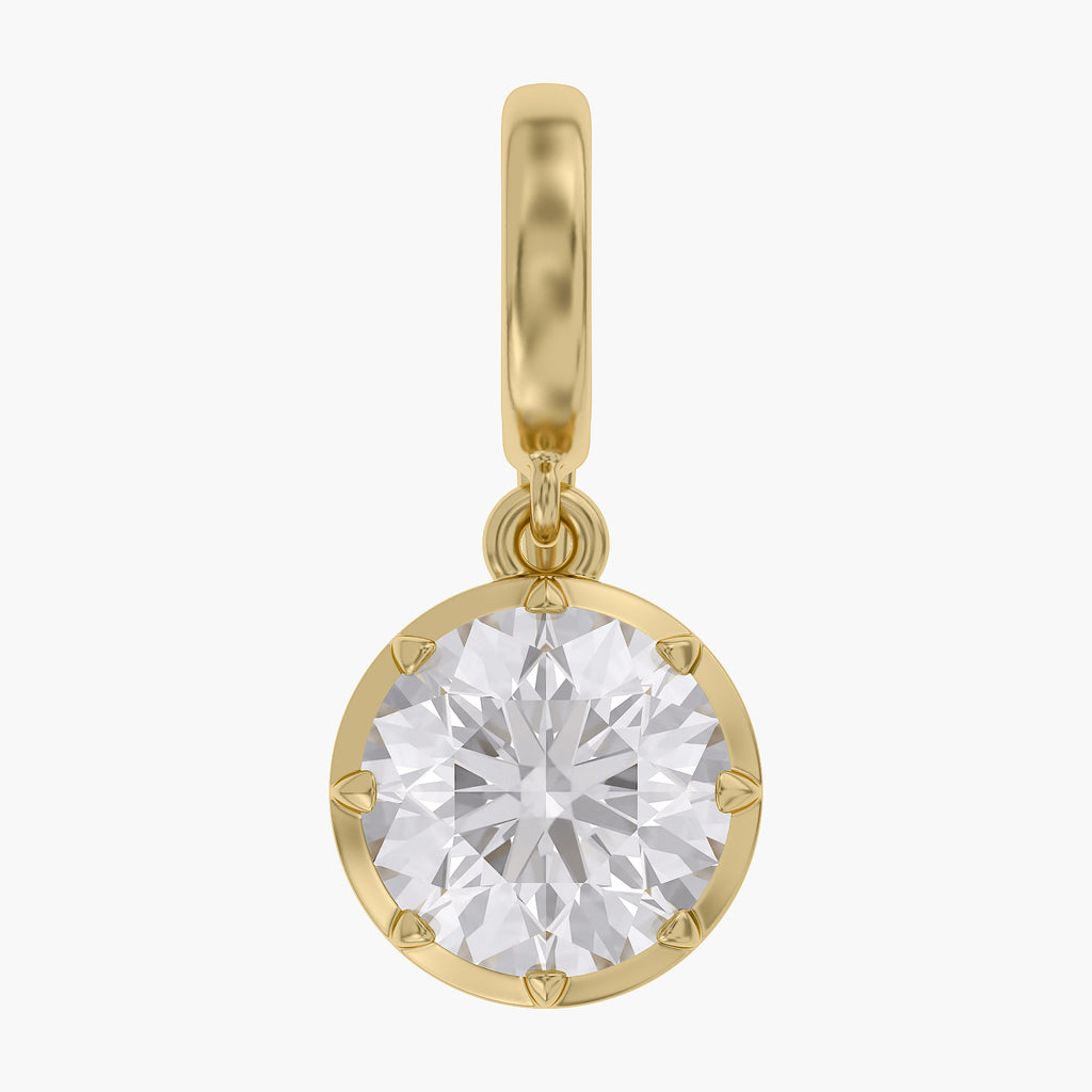 Lab Grown Georgian Style Pendants With Openable Bail