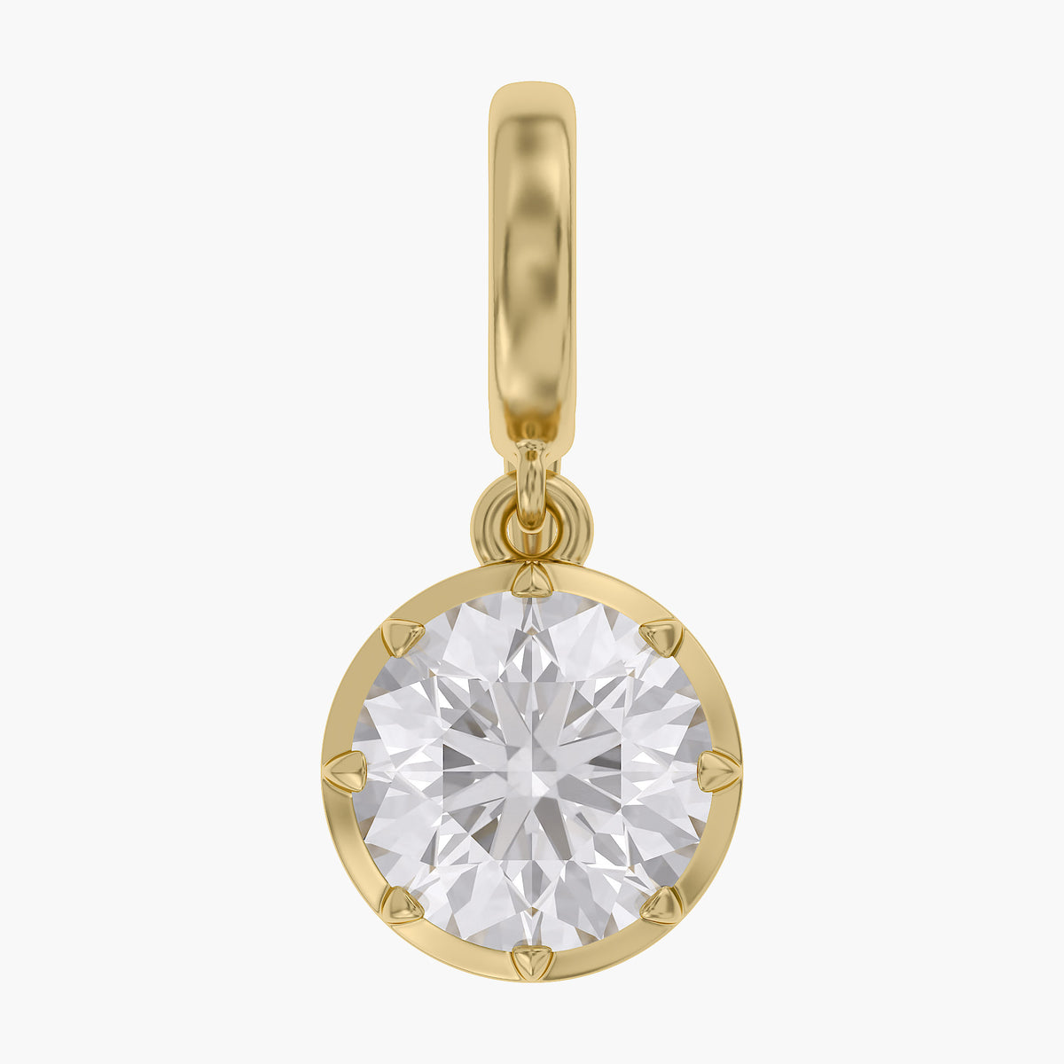 Lab Grown Georgian Style Pendants With Openable Bail