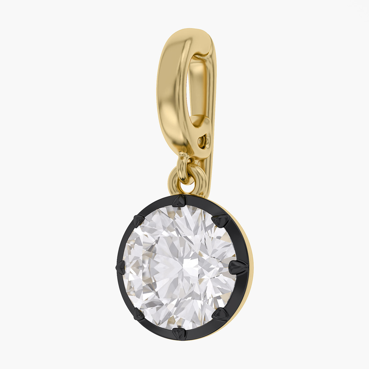 Lab Grown Georgian Style Pendants With Openable Bail