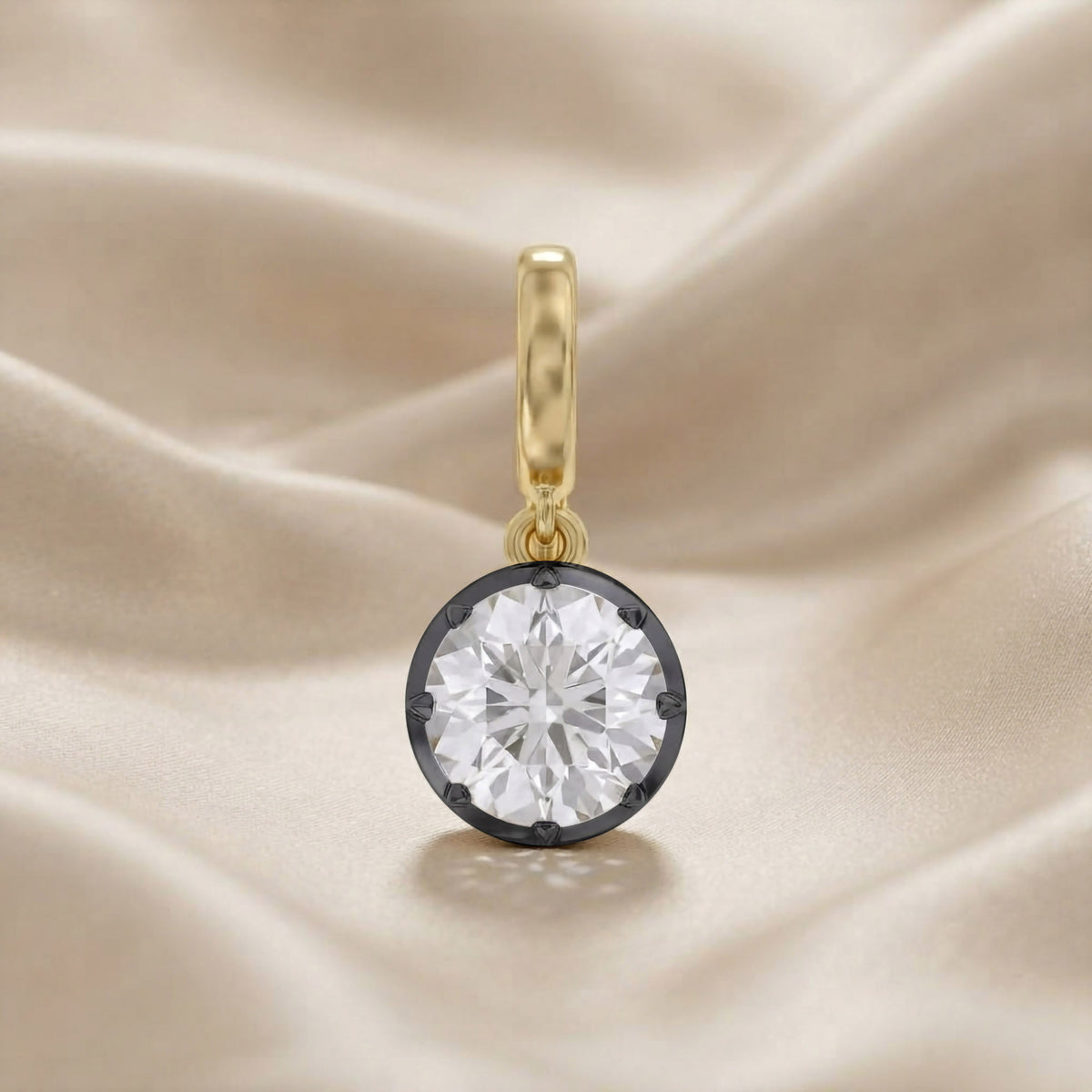 Lab Grown Georgian Style Pendants With Openable Bail