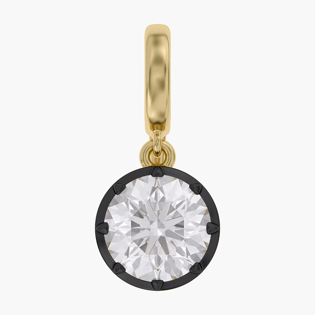 Lab Grown Georgian Style Pendants With Openable Bail