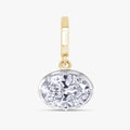 2.00 CTW Solitaire Oval Cut Lab Grown Diamond Pendant