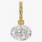2.00 CTW Solitaire Oval Cut Lab Grown Diamond Pendant