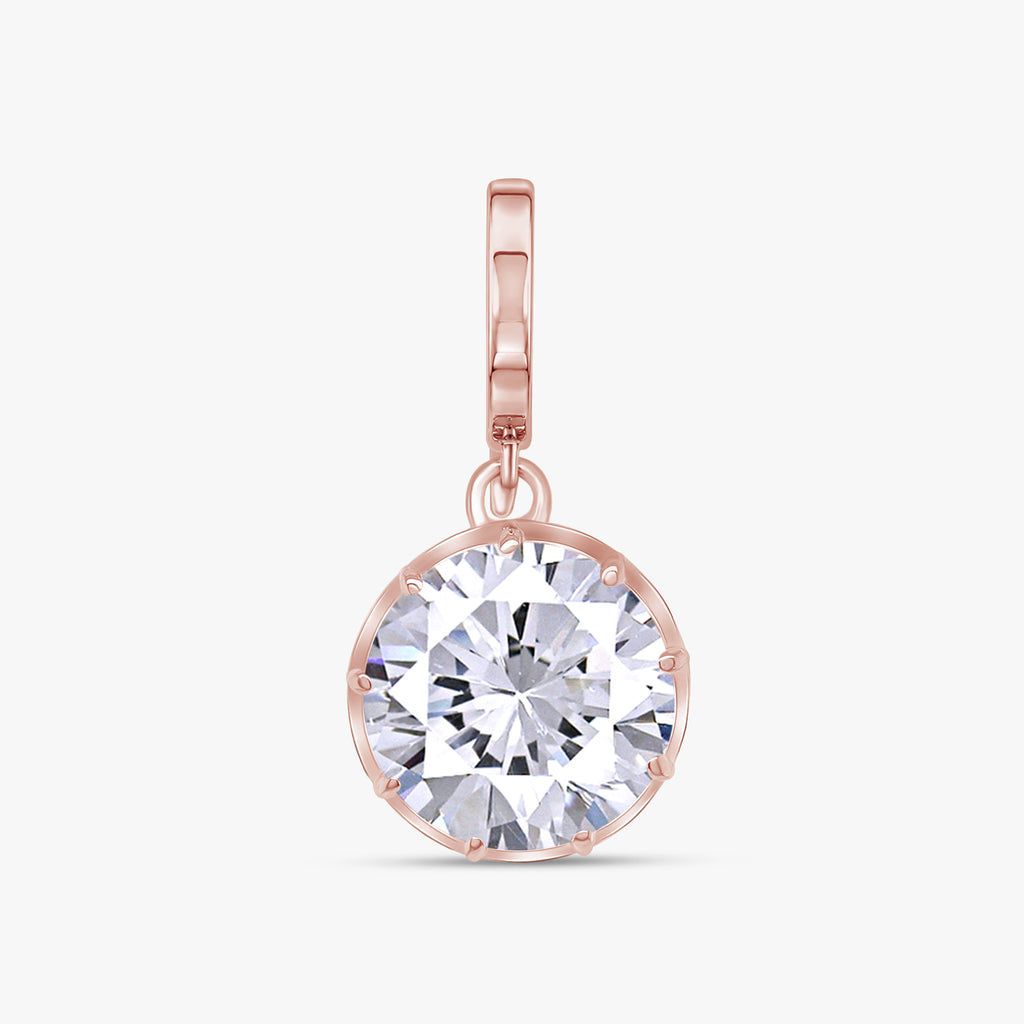 3 CTW Round Diamond Classic Solitaire Pendant