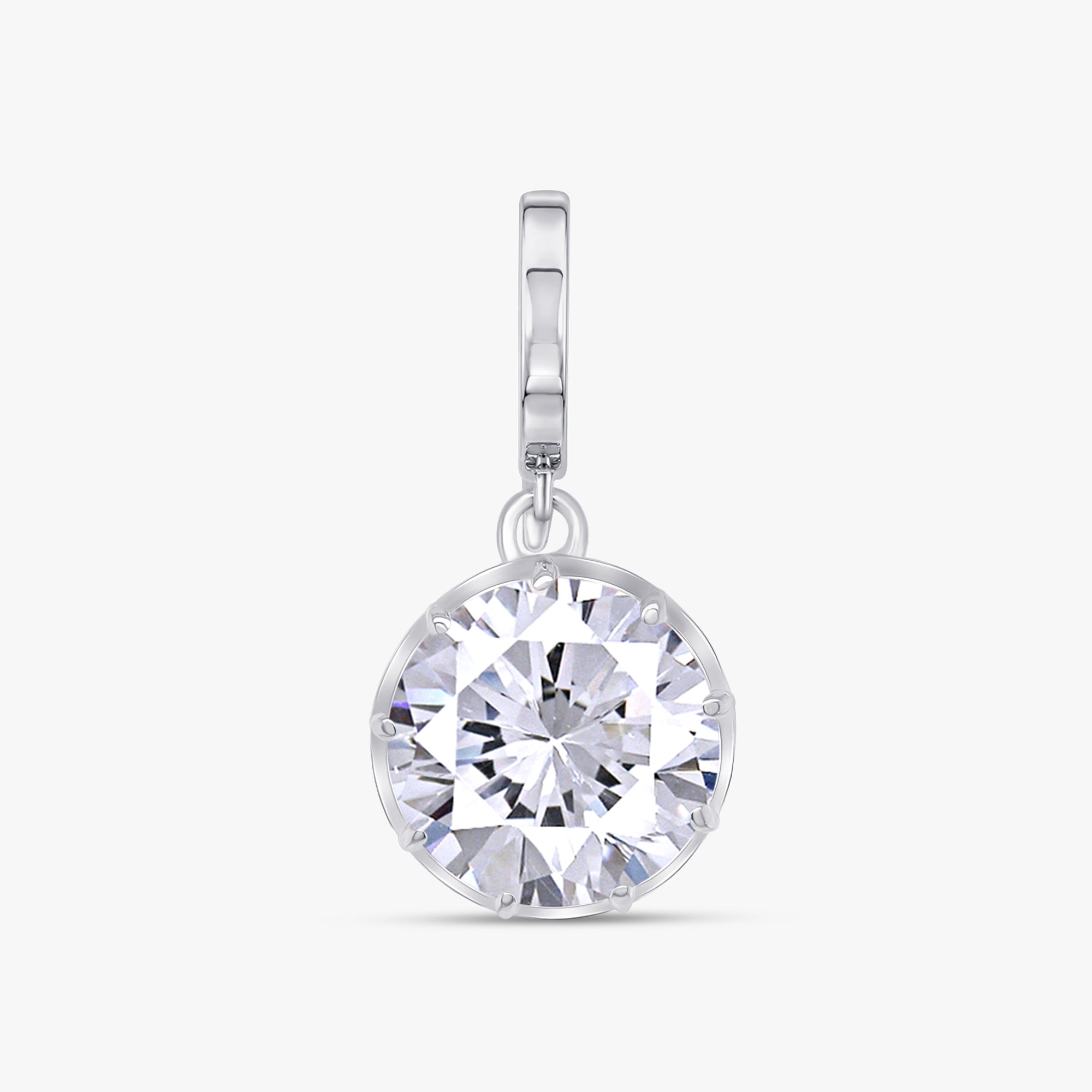 3 CTW Round Diamond Classic Solitaire Pendant