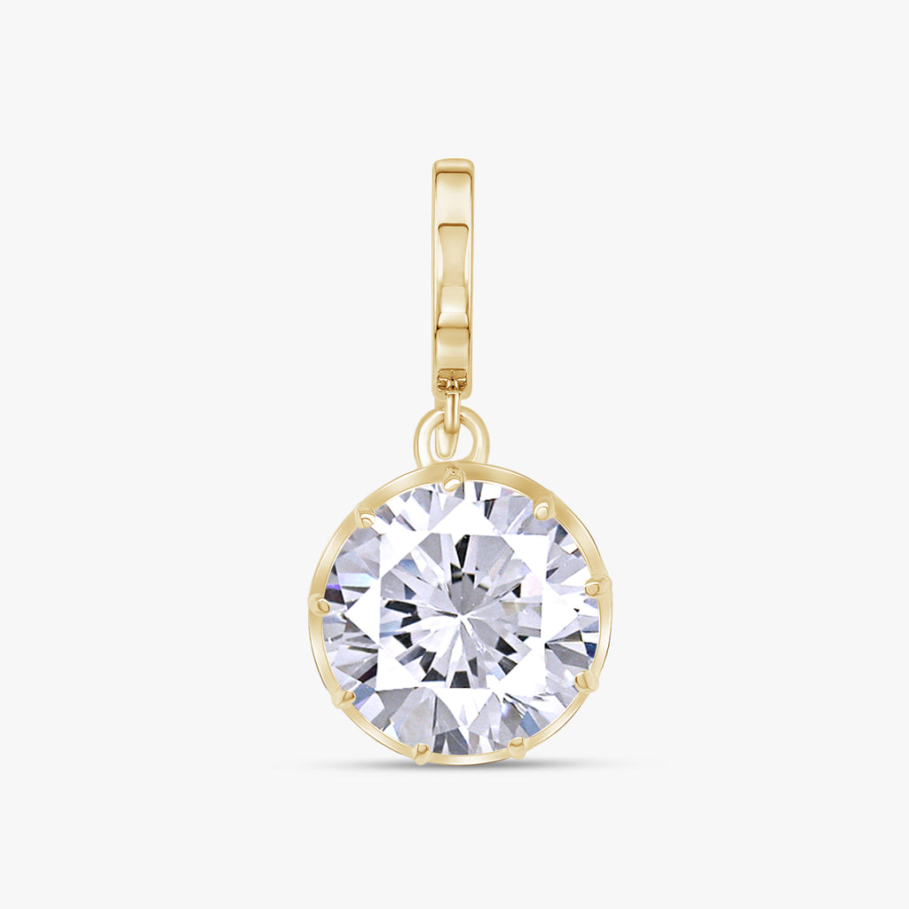 3 CTW Round Diamond Classic Solitaire Pendant