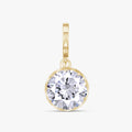 3 CTW Round Diamond Classic Solitaire Pendant