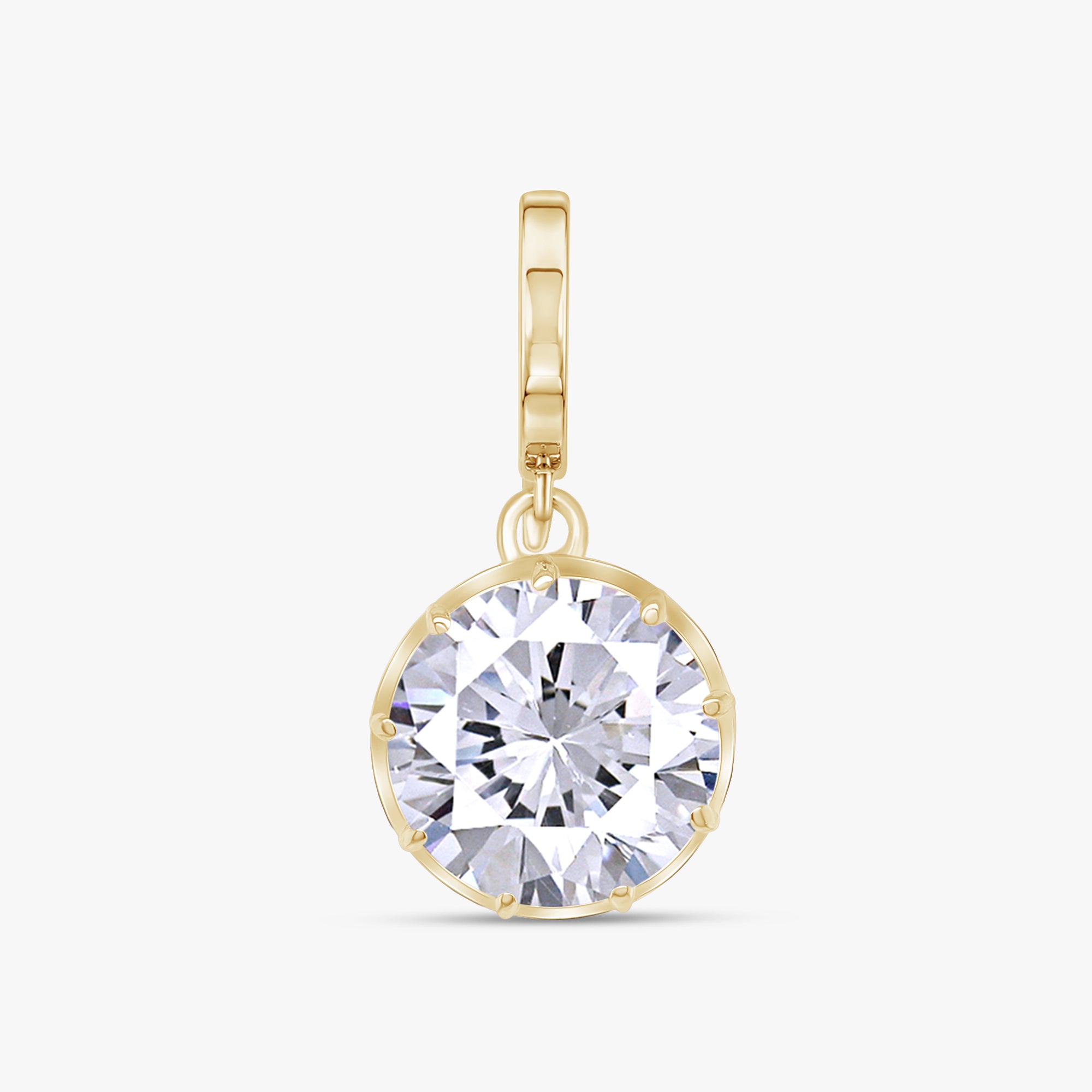 3 CTW Round Diamond Classic Solitaire Pendant