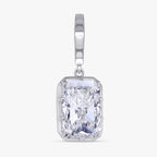 2.98 CTW Radiant Cut Lab Grown Diamond Solitaire Charm Pendant