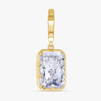 2.98 CTW Radiant Cut Lab Grown Diamond Solitaire Charm Pendant
