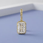 2.85 CTW Radiant Cut Lab Grown Diamond Solitaire Charm Pendant