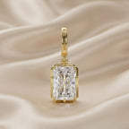 2.85 CTW Radiant Cut Lab Grown Diamond Solitaire Charm Pendant