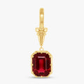 7.00 Carat Emerald Cut Lab Grown Gemstone Solitaire Pendant Necklace