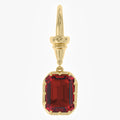5.64 Carat Emerald Cut Lab Grown Gemstone Solitaire Pendant Necklace