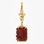 5.64 Carat Emerald Cut Lab Grown Gemstone Solitaire Pendant Necklace