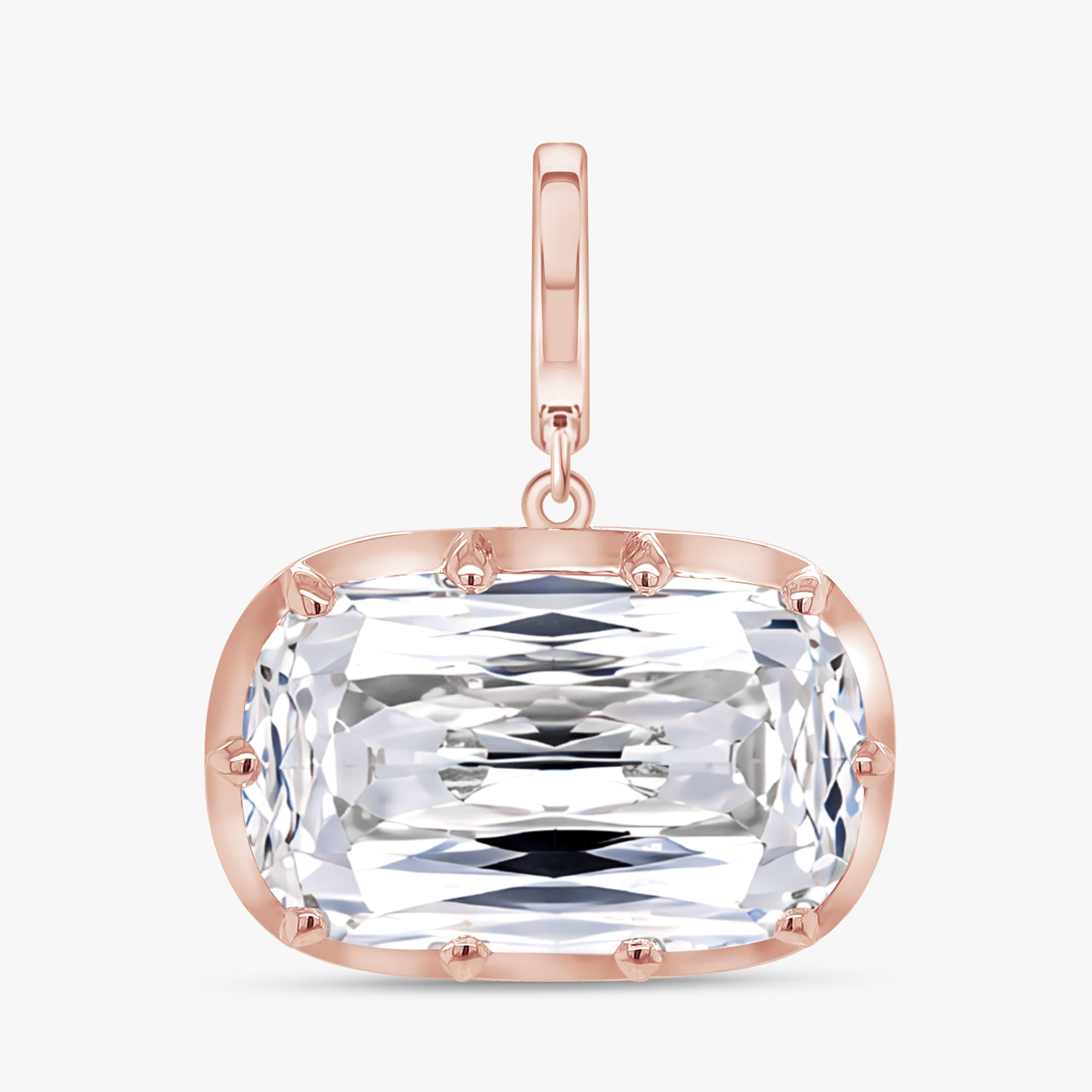 7.00 Carat Ashoka Cut Lab Grown Diamond Solitaire Pendant Necklace