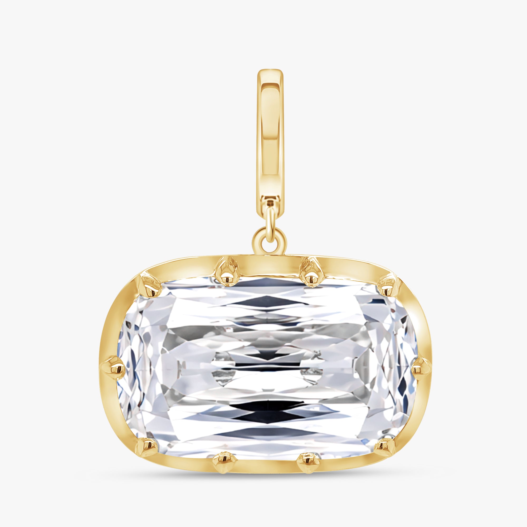7.00 Carat Ashoka Cut Lab Grown Diamond Solitaire Pendant Necklace