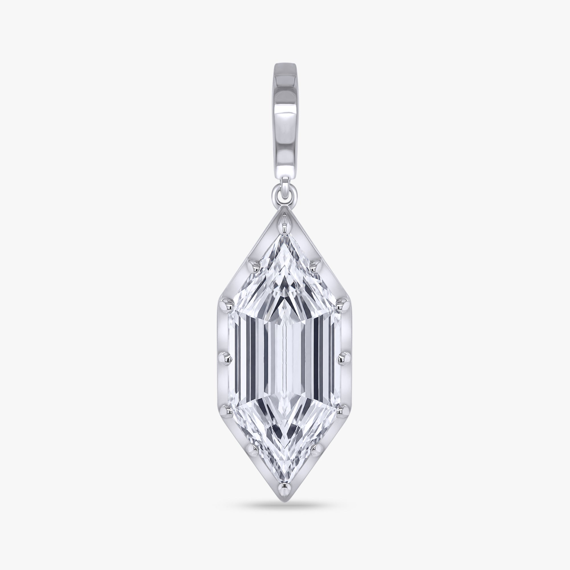 5.00 Carat Dutch Marquise Lab Grown Diamond Solitaire Pendant Necklace