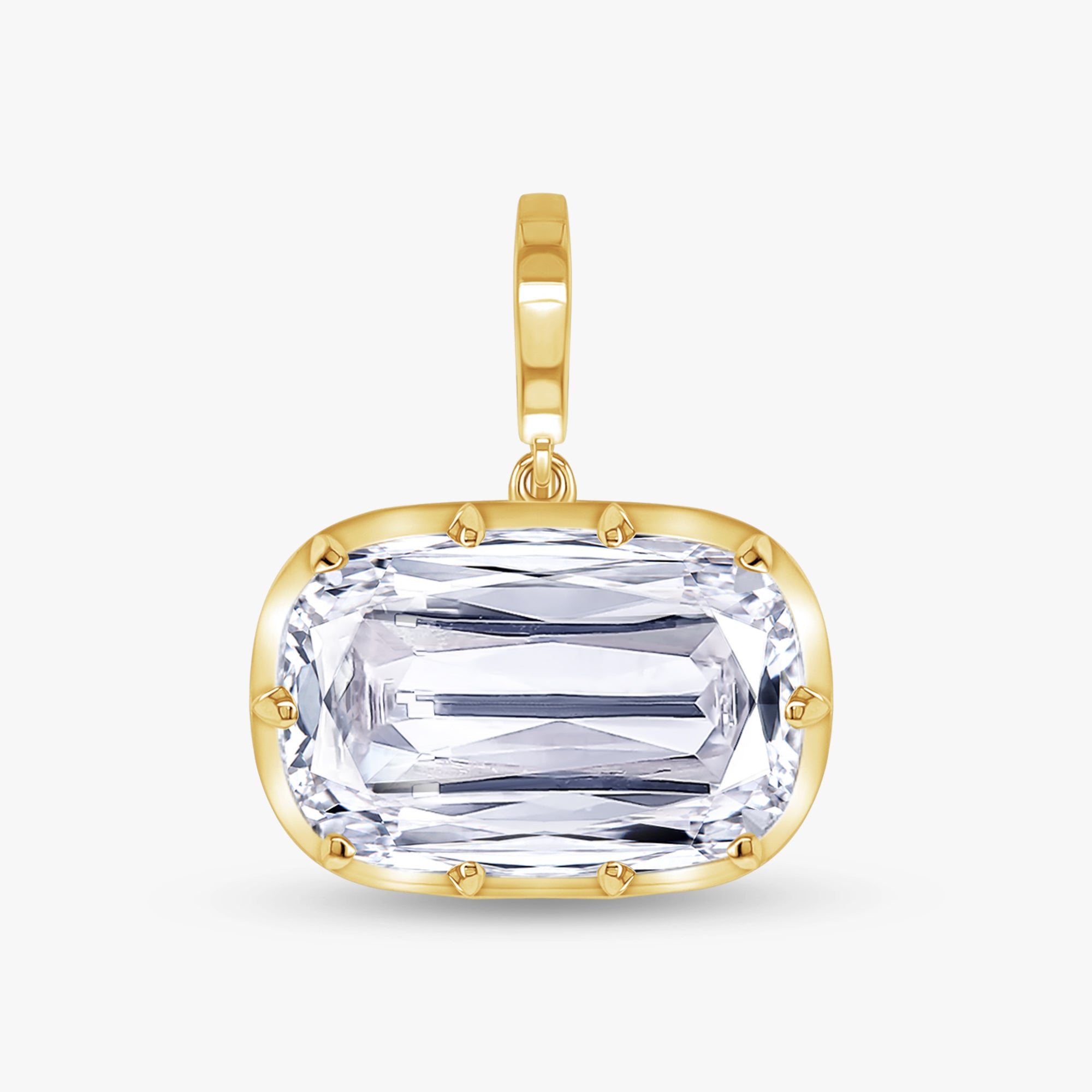 8.00 Carat Ashoka Cut Lab Grown Diamond Solitaire Pendant Necklace