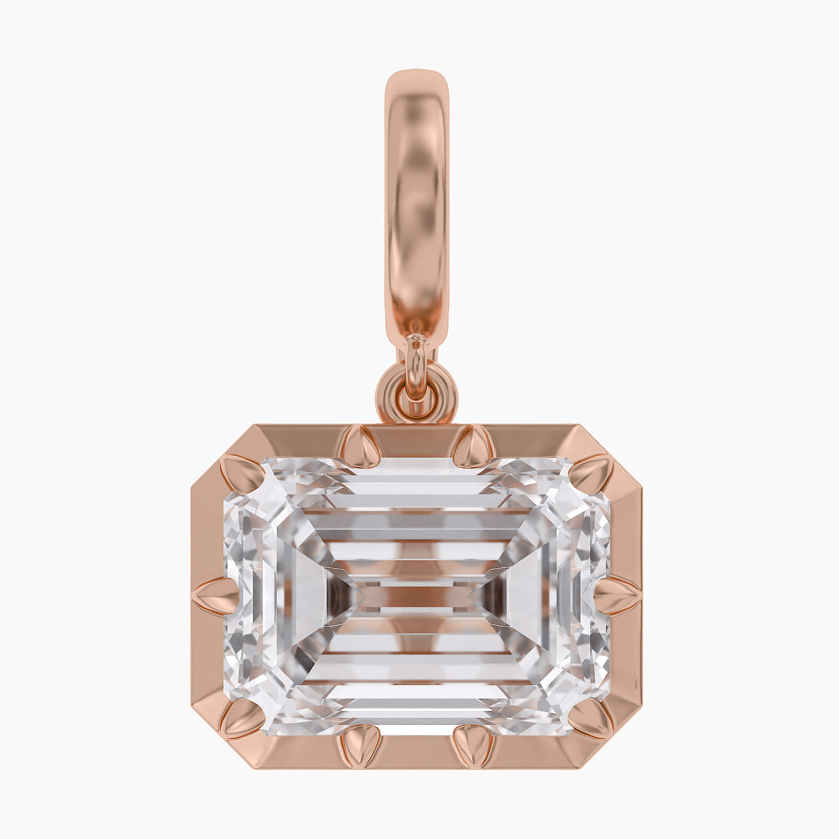 Lab Grown Georgian Style Pendants With Openable Bail