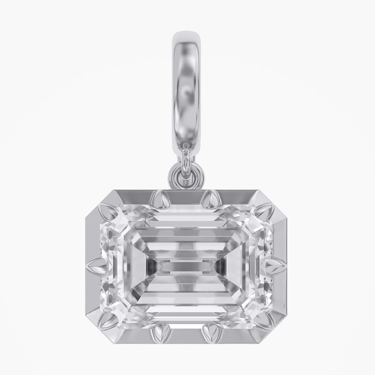 Lab Grown Georgian Style Pendants With Openable Bail