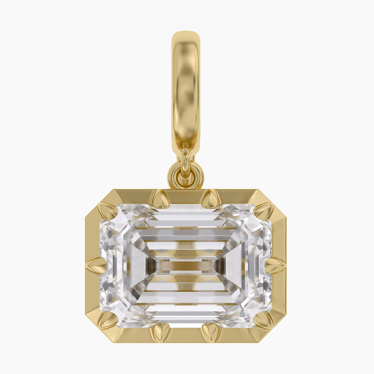 Lab Grown Georgian Style Pendants With Openable Bail